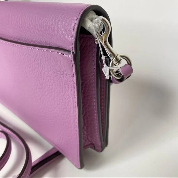 COACH HANDBAG ANNA LETTER FOLDOVER CROSSBODY CLUTCH BAG - Picture 8 of 14